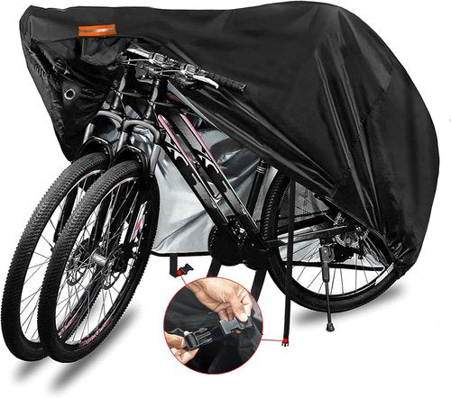 Indeed BUY Bike Cover - Waterproof Outdoor Storage for 1-3 Bikes | Heavy Duty UV & Rain Protection, XL/XXL