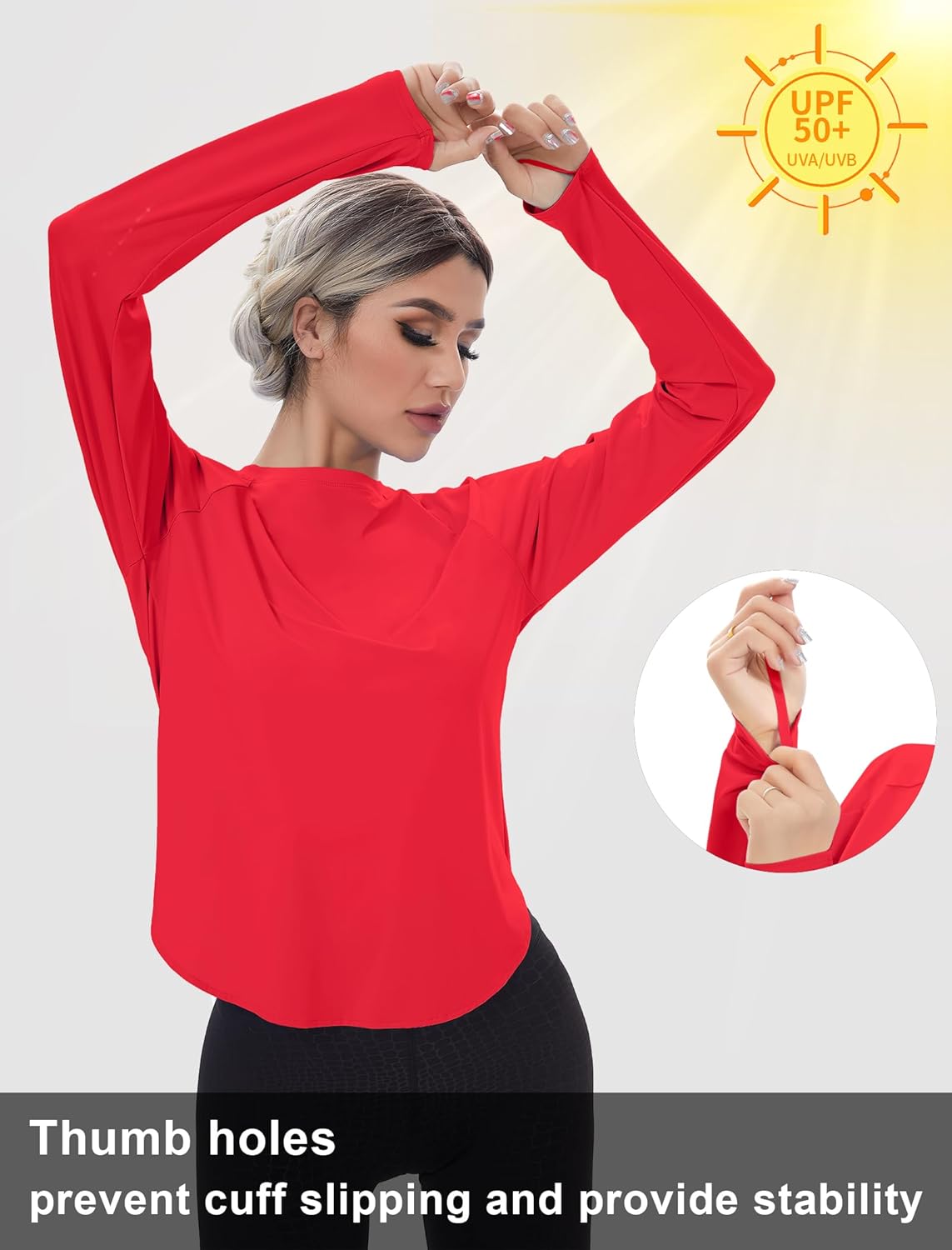 Skiennix Women's Sun Shirt - UPF 50+ Long Sleeve Workout Top for Running & Hiking | Quick-Dry Outdoor Apparel