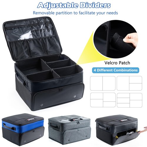 VIGEGARI Upgraded Golf Trunk Organizer Storage with Separate Compartment for 2 Pair Shoes Up to US Mens 16, Golf Car Locker Organizer for Golf Balls, Golf Gloves, Golf Accesories for Men, Golf Gifts