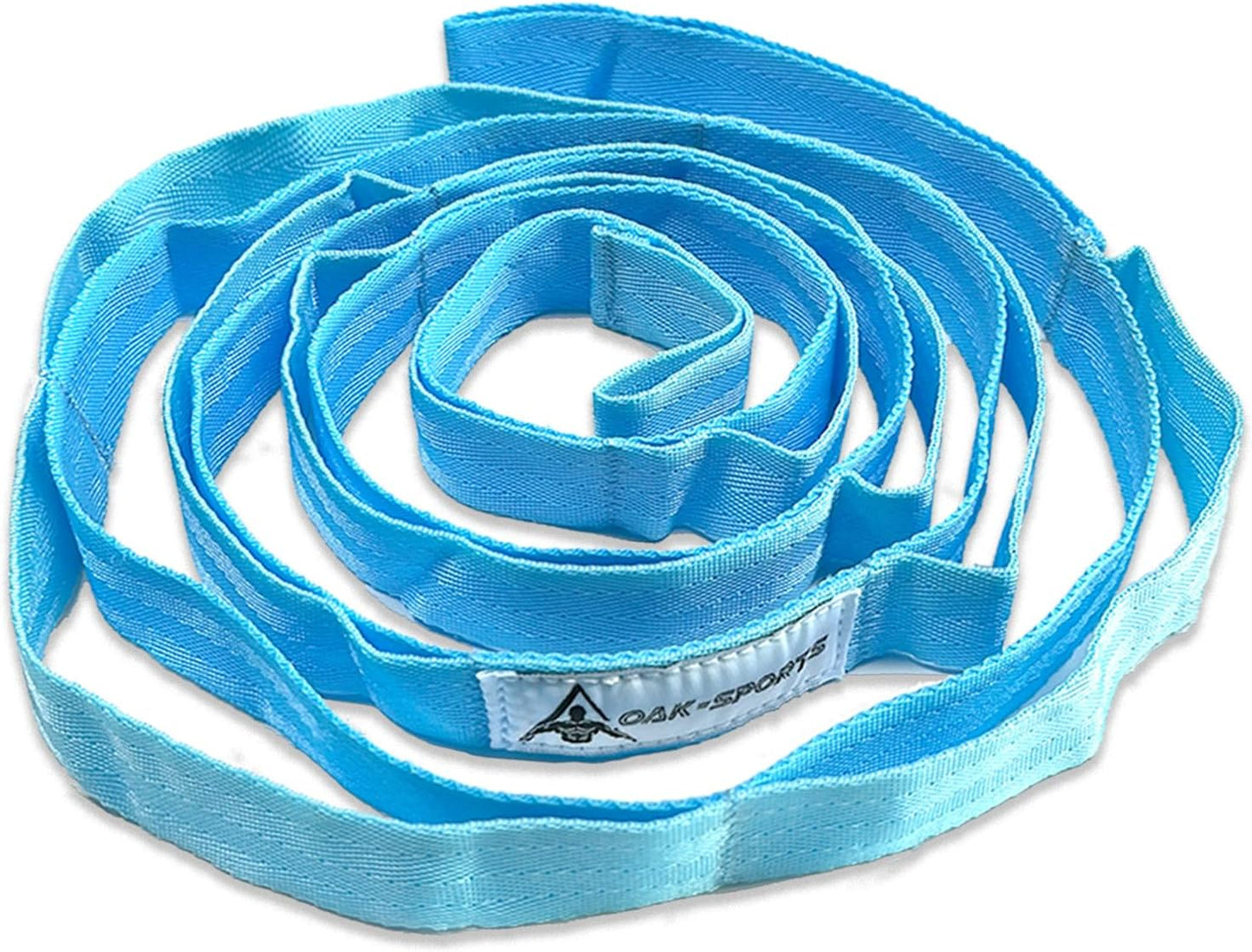 Skiennix Stretching Strap - Non-Elastic Yoga Strap with Loops for Physical Therapy | Includes Workout Guide