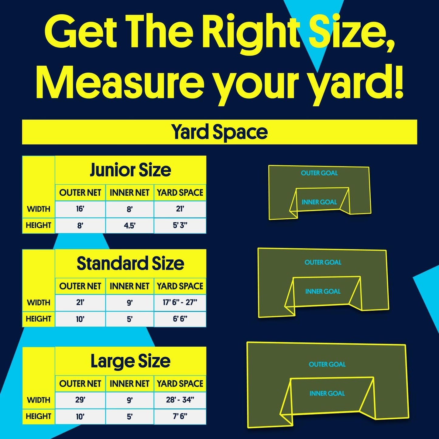 Open Goaaal 3-in-1 Soccer Training Rebounder - Versatile Soccer Goal for Volley & Passing - Outdoor Backyard Sports