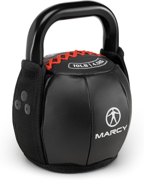 Marcy Soft Kettlebell with Handle - Versatile Weightlifting & Conditioning Tool | 10 lbs to 40 lbs