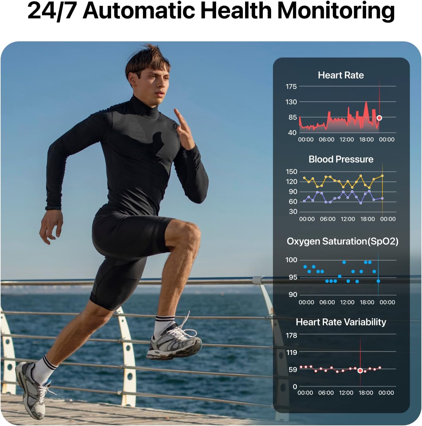 Smart Health Wristband - Wearable Fitness Tracker with 120+ Sports Modes & Heart Rate Monitoring | 2 Pack