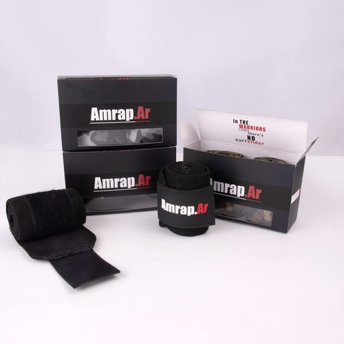 AMRAP.AR Weight Lifting Wrist Wraps for Weightlifting, Gym, Workout, Sports, Crossfit | Wrist Straps for Weightlifting Strong & Shock-absorbing | Ideal Gift for Men and Women | 18-inches Long