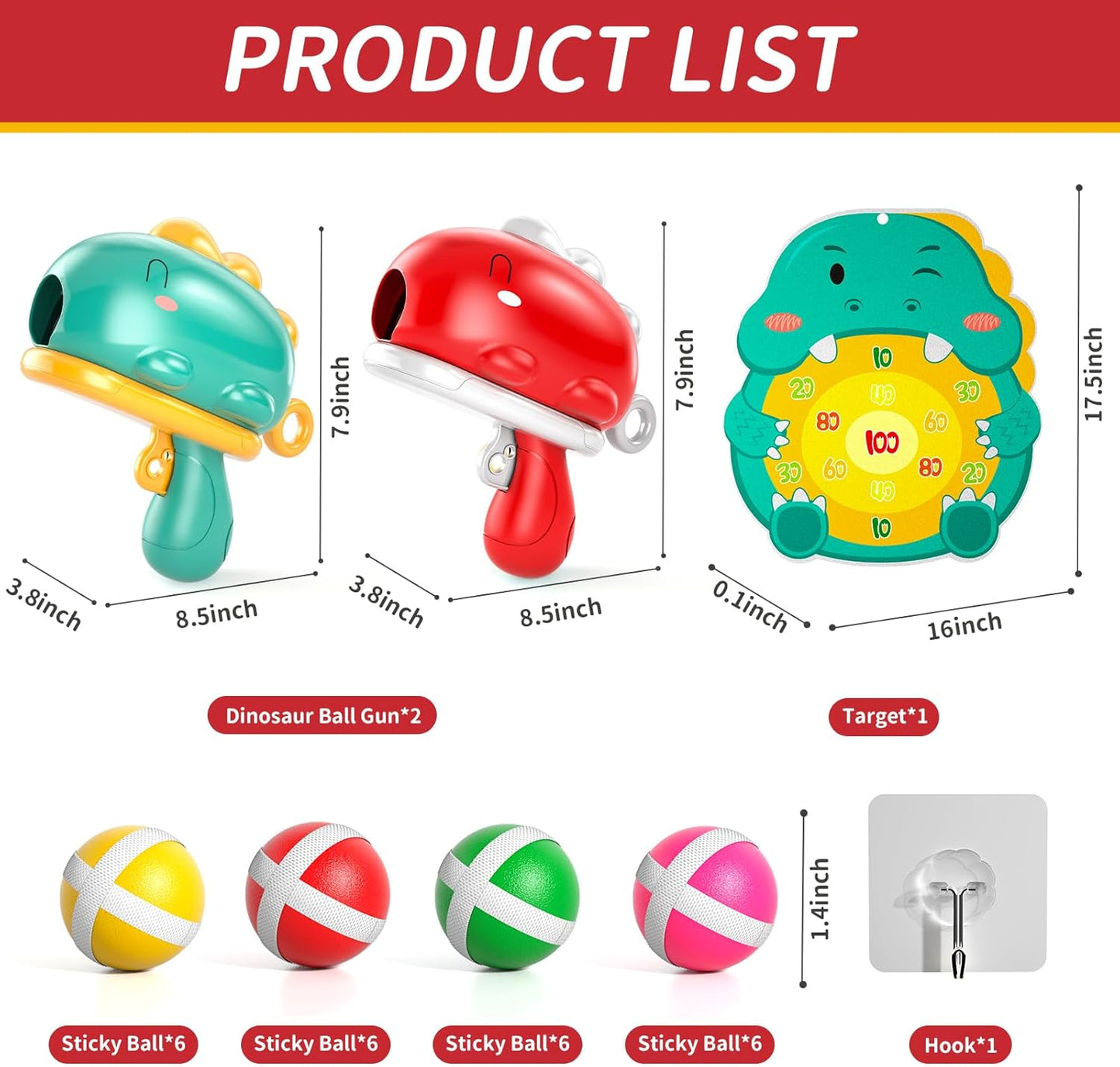Bennol Outdoor Dinosaur Dart Shooting Game - Fun Indoor & Outdoor Toy for Kids Ages 3-8