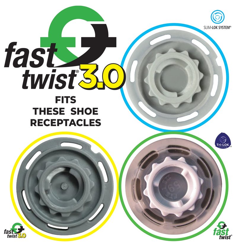 Softspikes Black Widow Golf Cleats Fast Twist 3.0 - 18 Replacement Spikes - Black - Also Fits Tri-Lok, SLIM-Lok, and Tour Lock Cleat Insert Systems