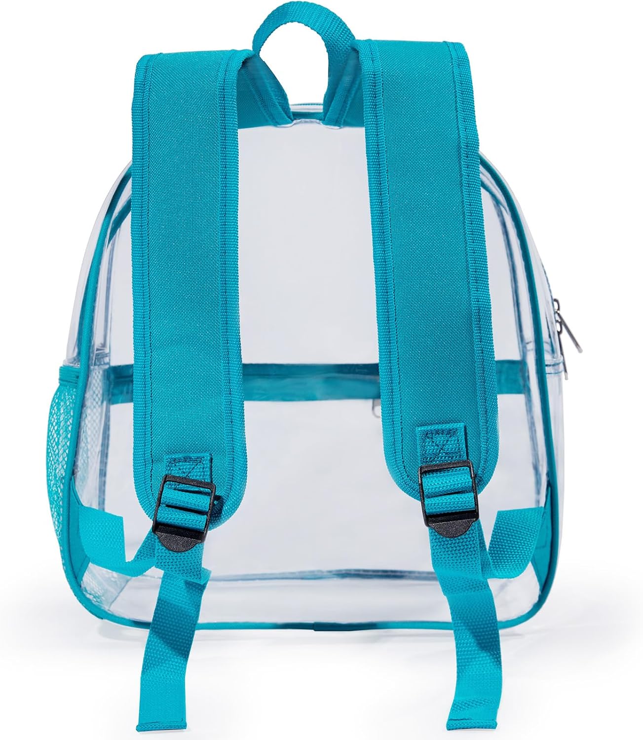 Skiennix Mini Clear Backpack - Waterproof PVC Stadium Approved Transparent Bag | 12"x6"x12" Green