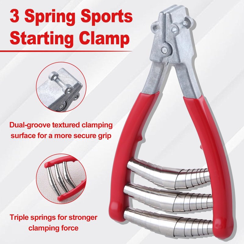 GOLD DEER 3 Spring Sports Starting Clamp Tennis Stringing Starting Clamp Badminton Stringing Clamp Tennis Stringing Machine Tennis Stringing Machine Clamps Stringing Clamp for Tennis Badminton Racket