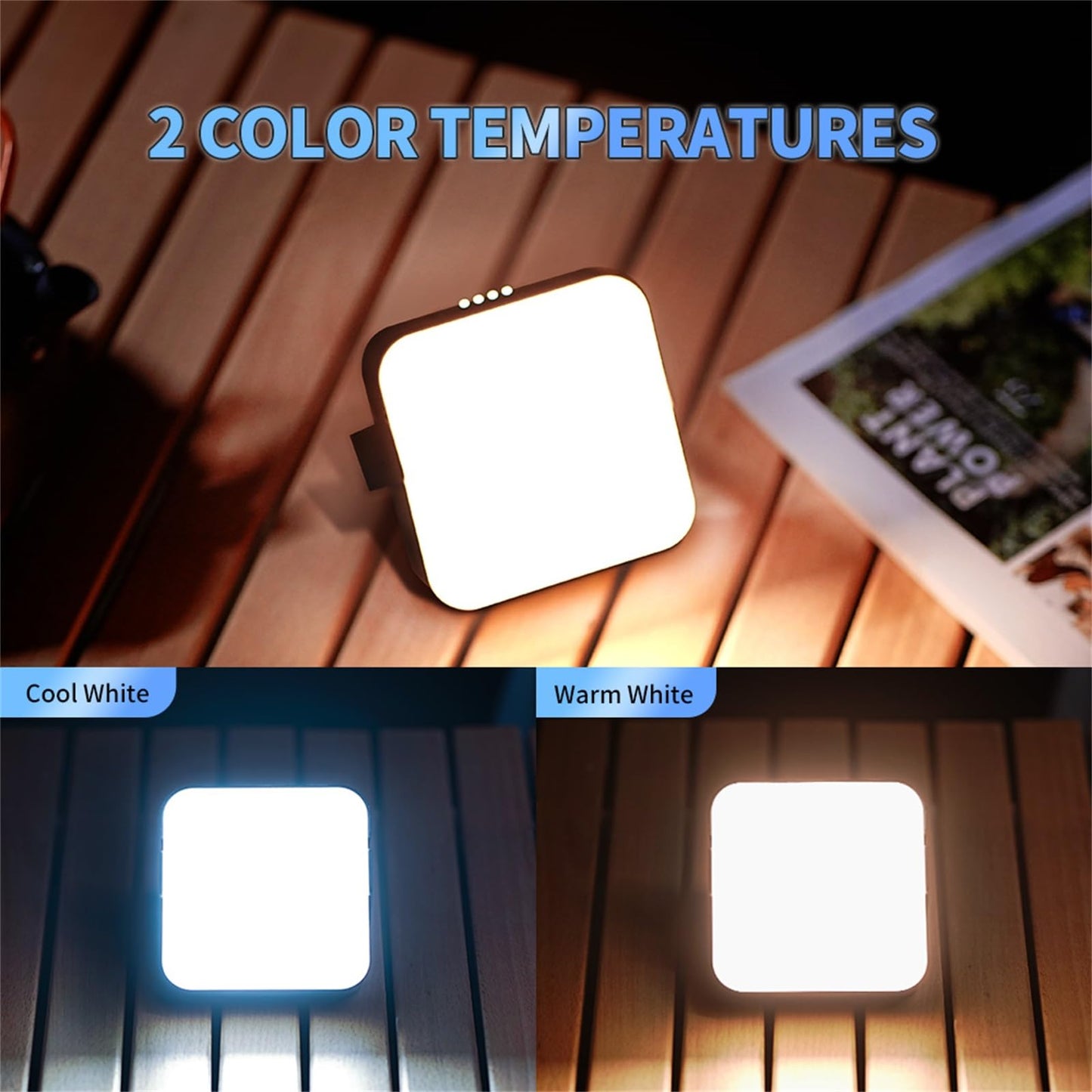 SANBEN Solar Camping Lantern Rechargeable -1000LM 8000mAh Battery Operated Tent Light, IP65 Waterproof Portable LED Flashlight for Emergency, Hiking, Camping Essential