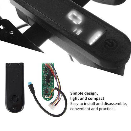 Agatige Electric Scooter Controller Control Board, Scooter Digital Display Dashboard with Panel Cover for Ninebot MAX G30 Electric Bicycle