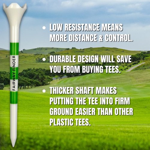 Against The Grain 500 Pack Plastic Golf Tees Bulk (3-1/4") Best Unbreakable Golf Tees for Men & Women – Premium Golf Ball Tees for Golf Drivers Reusable Plastic Tees