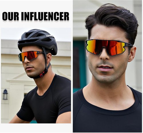 DUCO Sports Sunglasses - Polarized UV400 Protection for Men & Women | Ideal for Running, Fishing, Tennis, and Cycling