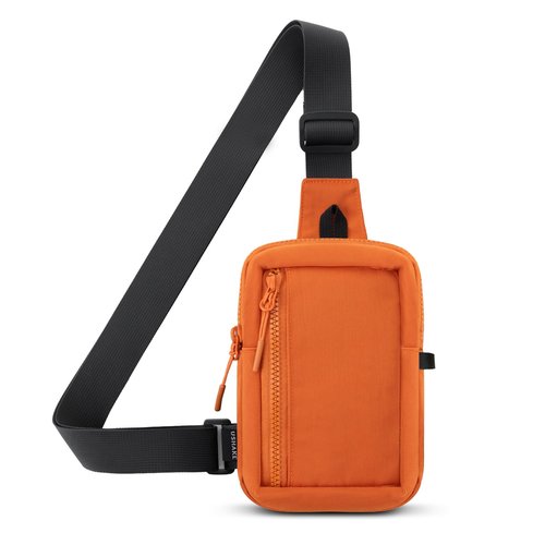 USHAK Small Sling Bag Crossbody Backpack for Men and Women Orange