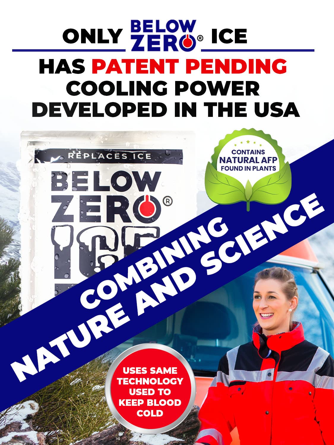 Below Zero Medium Reusable Ice Packs for Coolers – Long Lasting Cooler Ice Pack Blocks, Leak-Proof Freezer Packs for Camping, Lunch Boxes & Travel – Medium 10”x9” (2-Pack)