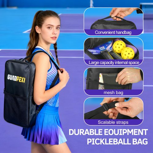 GUADPEXI Pickleball Paddles - USAPA Approved Fiberglass Surface, Polypropylene Honeycomb Core - 8.5oz Lightweight Pickleball Paddle with Sweat-Absorbing Cushioned Grip, Cosmic Purple Design (BXPK01)