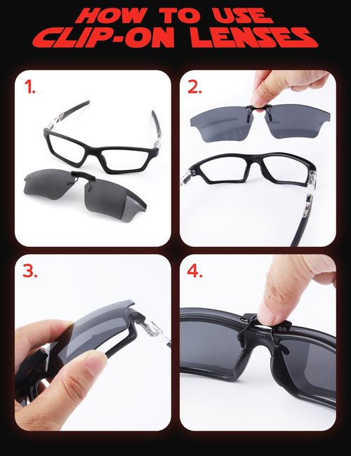 Fiskr Polarized Clip-On Sunglasses for Oakley Crosslink Sweep OX8031 55mm - UV Protection - Universal Fit for Men & Women - Metallic Silver