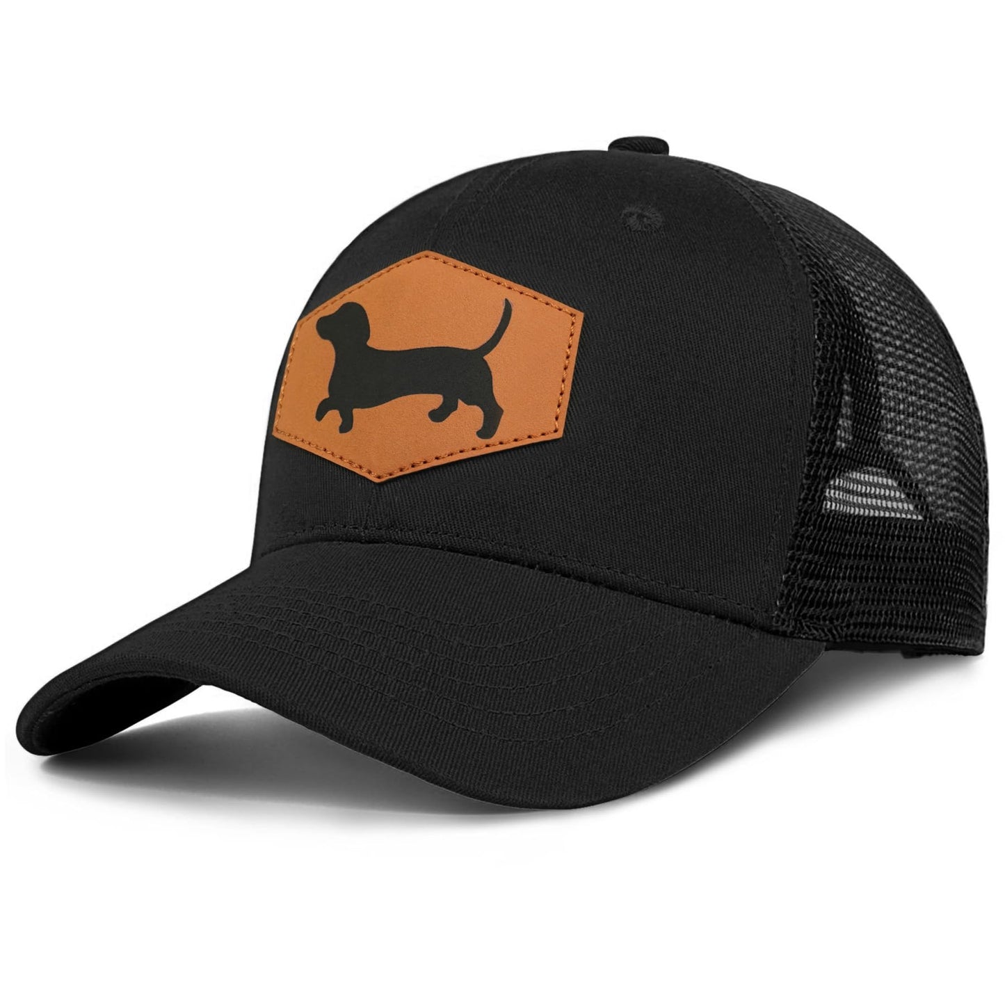 Lussues Nee Dachshund Baseball Cap for Dog Lovers,Adjustable Baseball Hats for Men Women Black