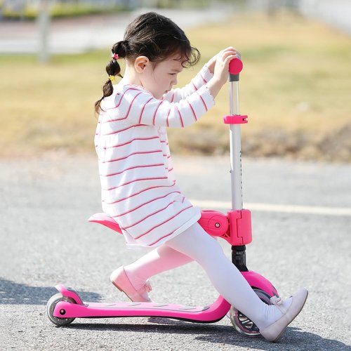 Kicknroll 3-Wheel Scooter for Kids 3-12 | Light-Up Wheels, Adjustable Height, Extra Wide Deck (110 lbs Max)