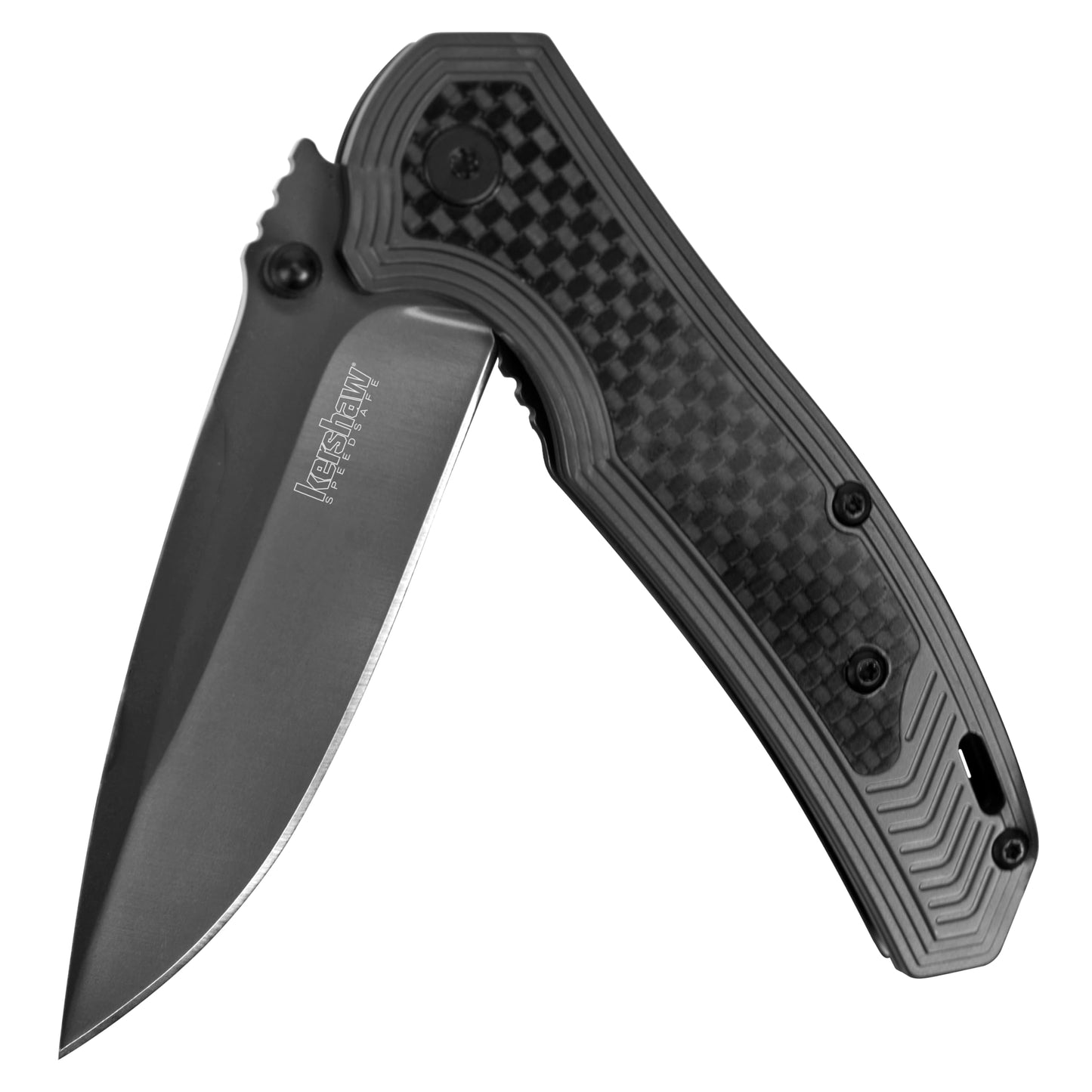 Kershaw Fringe Pocket Knife, Gray, 3 Inch Drop Point Blade