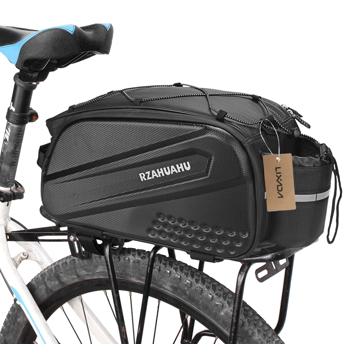 Lixada Waterproof Cycling Rear Seat Rack Bag - 10L Trunk Cargo Pack for Road MTB Bikes - Carrier Pannier Handbag