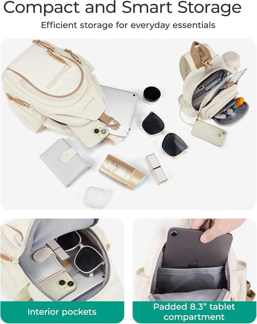 BAGSMART Small Crossbody Sling Bag - Anti-Theft Shoulder Backpack for Men & Women | Compact Design