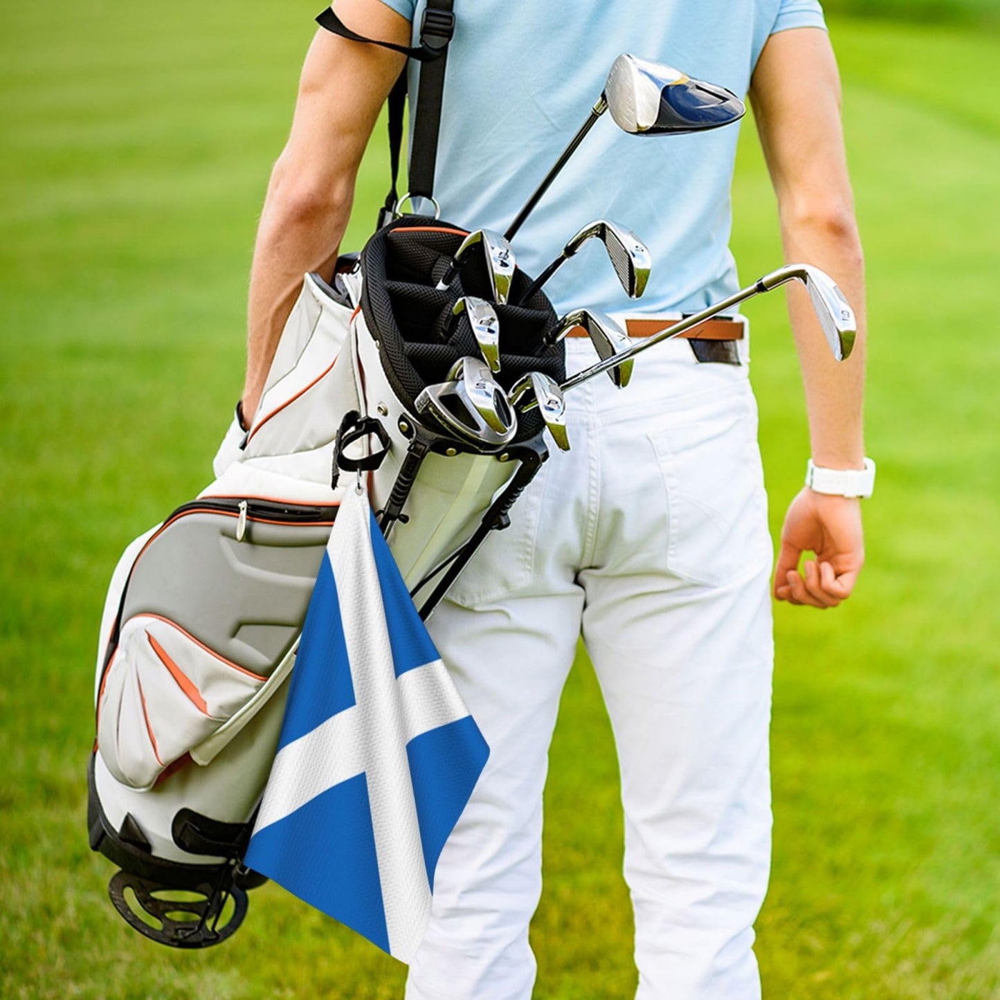 WFUUGNJ Scotland Flag Golf Towel Microfiber Towel Sports Ice Towel Neck Yoga Golf Accessories Gift