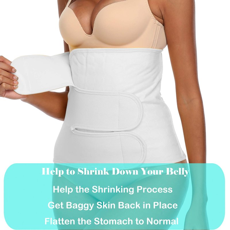 PAZ WEAN Abdominal Surgical Binder Wrap for Stomach Post Surgery Compression C section Postpartum Support Recovery after Hysterectomy Belly Band