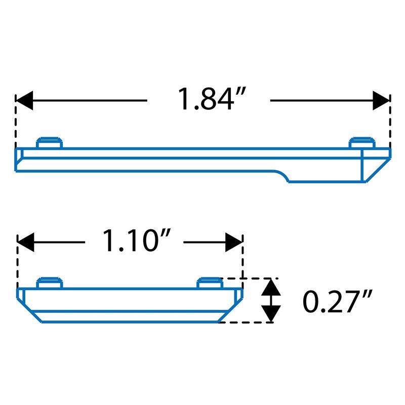 UTG Super Slim RDM20 Mount for Rear Sight Dovetail, S&W M&P , Black