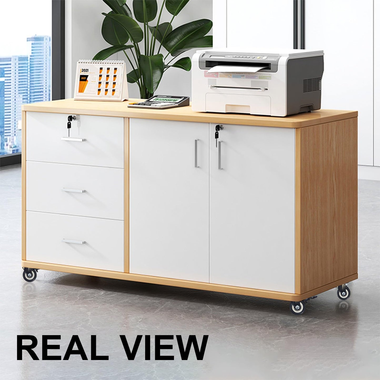 Htudcoue 2 Inch Wheel Casters,Set of 4 Heavy Duty Casters,with Brake,No Noise Locking Polyurethane (PU) Wheels, for Furniture and Workbench Load 800lbs