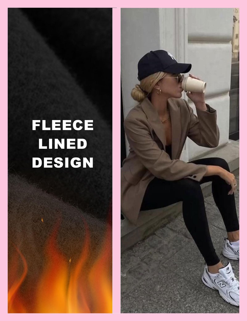 Showitty 3 Pack Fleece Lined Leggings Women with Pockets - Winter Warm Thermal Yoga Pants for Running Workout Plus Size