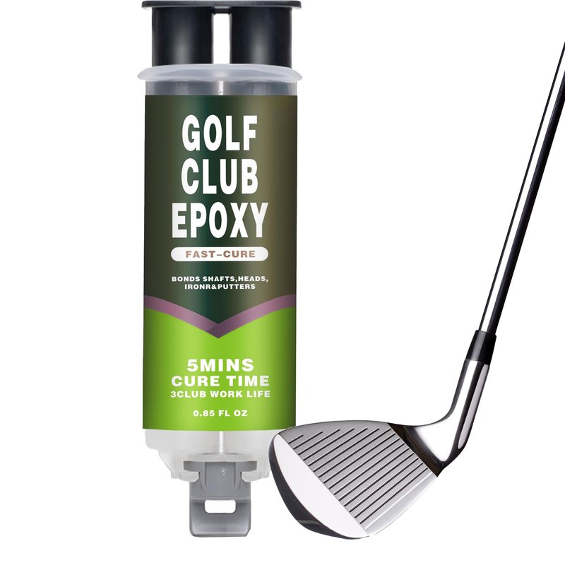 Tylove Pro Strength Golf Club Epoxy -2-Part Epoxy Glue Adhesive for Repairing Loose Driver & Iron Heads, High Impact Resistance, Easy Syringe Application, Clear Permanent Bond (Fast+Long Cure)
