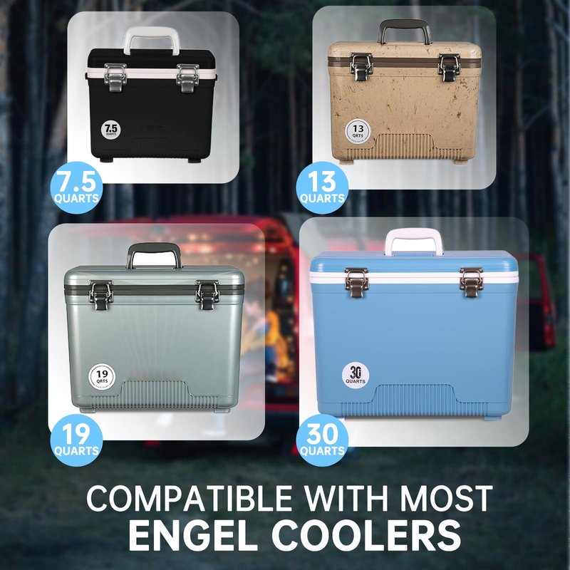 Paracord Cooler Strap Compatible with Engel-Adjustable for 13qt & 19qt Coolers,with Shoulder Pad