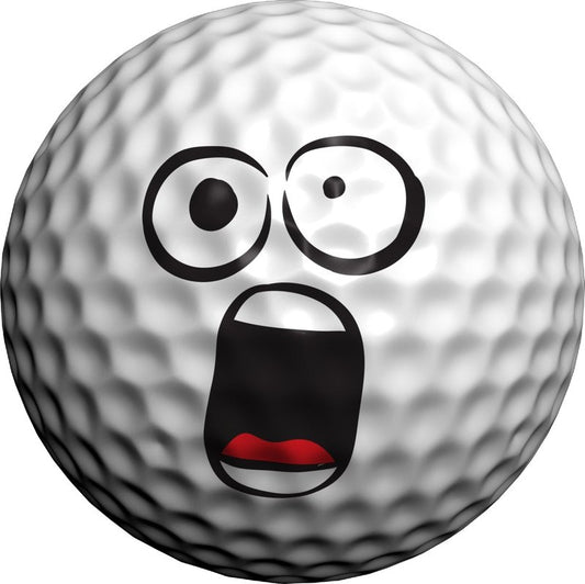 USGA Rule Conforming Golf Ball Markers, Golf Ball Stickers for Marking Balls, No More Smearing from Stamps, Gifts for Golfers, Dads, and Retirees, (Golfmoji Guys; 12-Count)