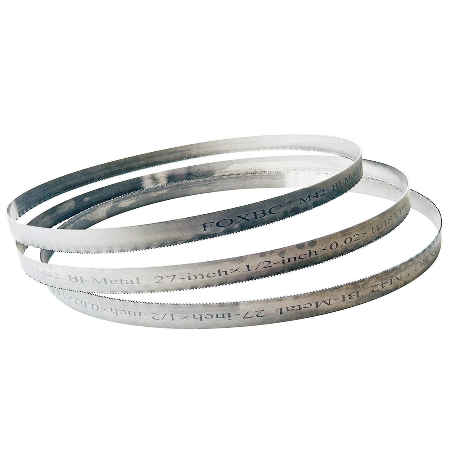 FOXBC 27 Inch Bandsaw Blades 14/18 TPI for DeWalt DCS377, Milwaukee Portable Band Saw Blade - 3 Pack