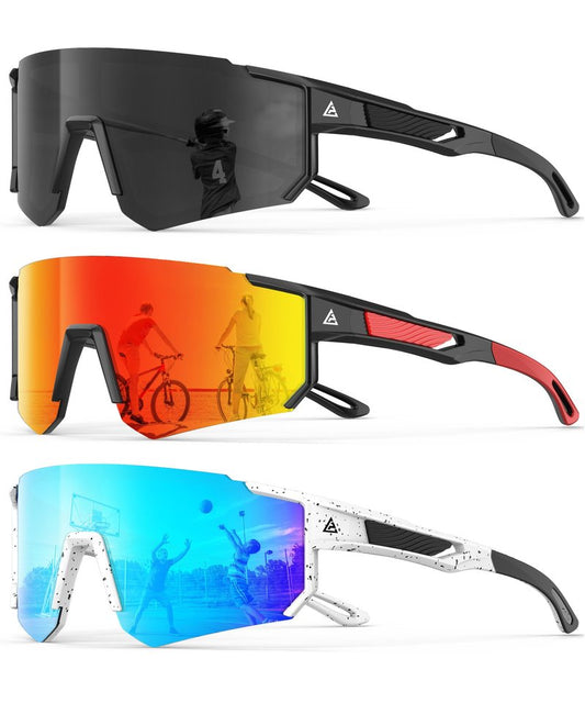 KALIYADI Kids-Sunglasses Toddler-Sunglasses Boys-Girls Youth-Sport-Sun-Glasses: Baseball Running UV400 Protection Age 6-14