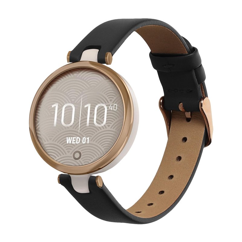 kwmobile Real Leather Watch Strap Compatible with Garmin Lily Sport - Fitness Tracker Replacement Sports Wristband with Clasp