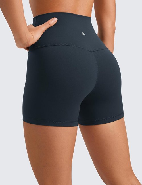 CRZ YOGA Biker Shorts - High Waisted Butterluxe Spandex for Women | 4'' Booty Workout & Yoga