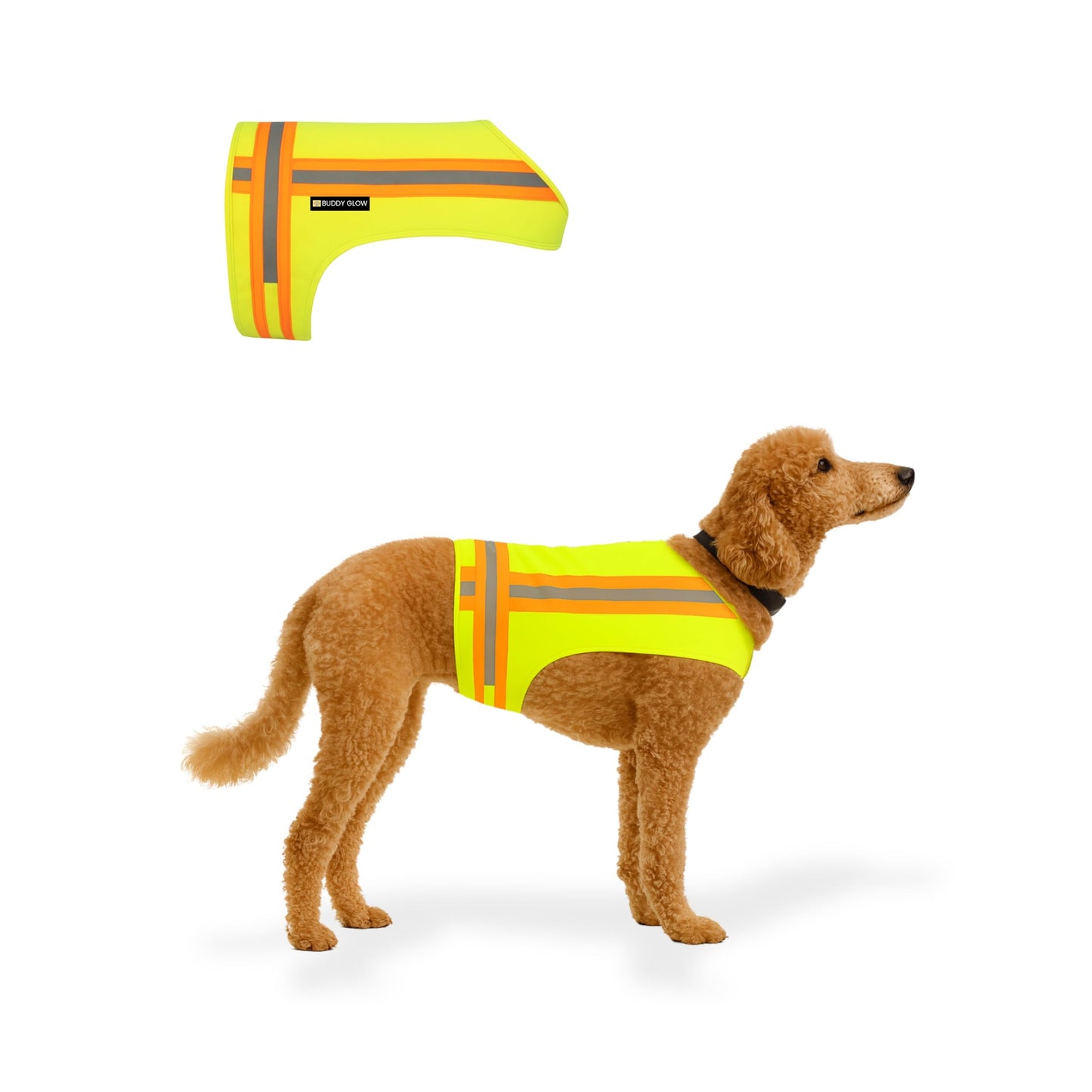 Reflective Dog Vest. High Visibility Yellow Safety Vest for Outdoors. Safeguard Your Dog with Easy to wear Adjustable and Breathable Reflective Gear for Toy or Tiny Breeds (X-Small)