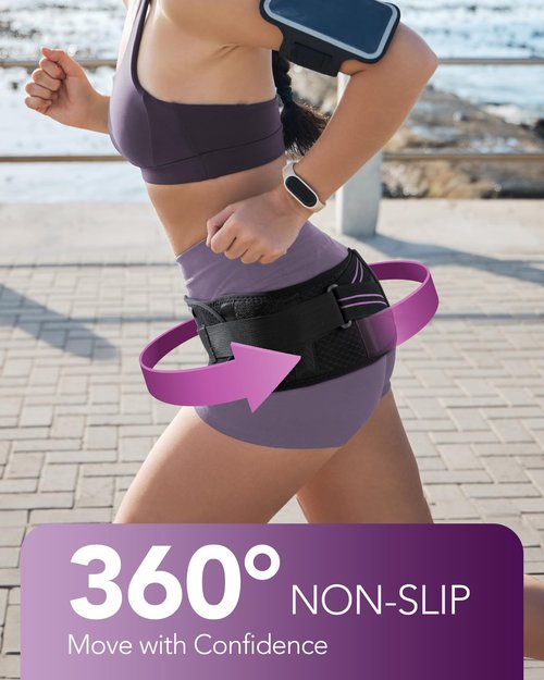 Fitomo Sacroiliac Belt with Enhanced Compression, Hip Brace for SI Joints Pain, Lower Back Pain and Sciatica Nerve Relief, SI Belt for Women Men, Support for Pelvic, Leg, Back, Anti-slip