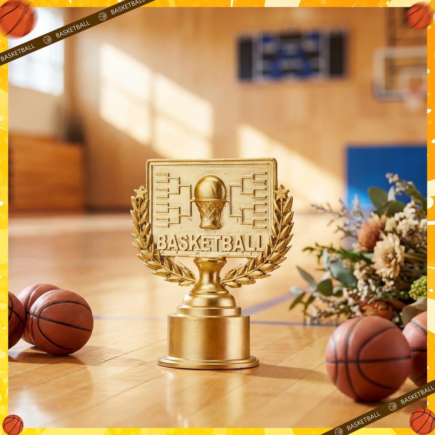 Amyhill March Basketball Trophy Madness Basketball Winner Award for Madness Challenge Tournament Funny Sports Recognition Trophy Gift for Team Competition Prizes