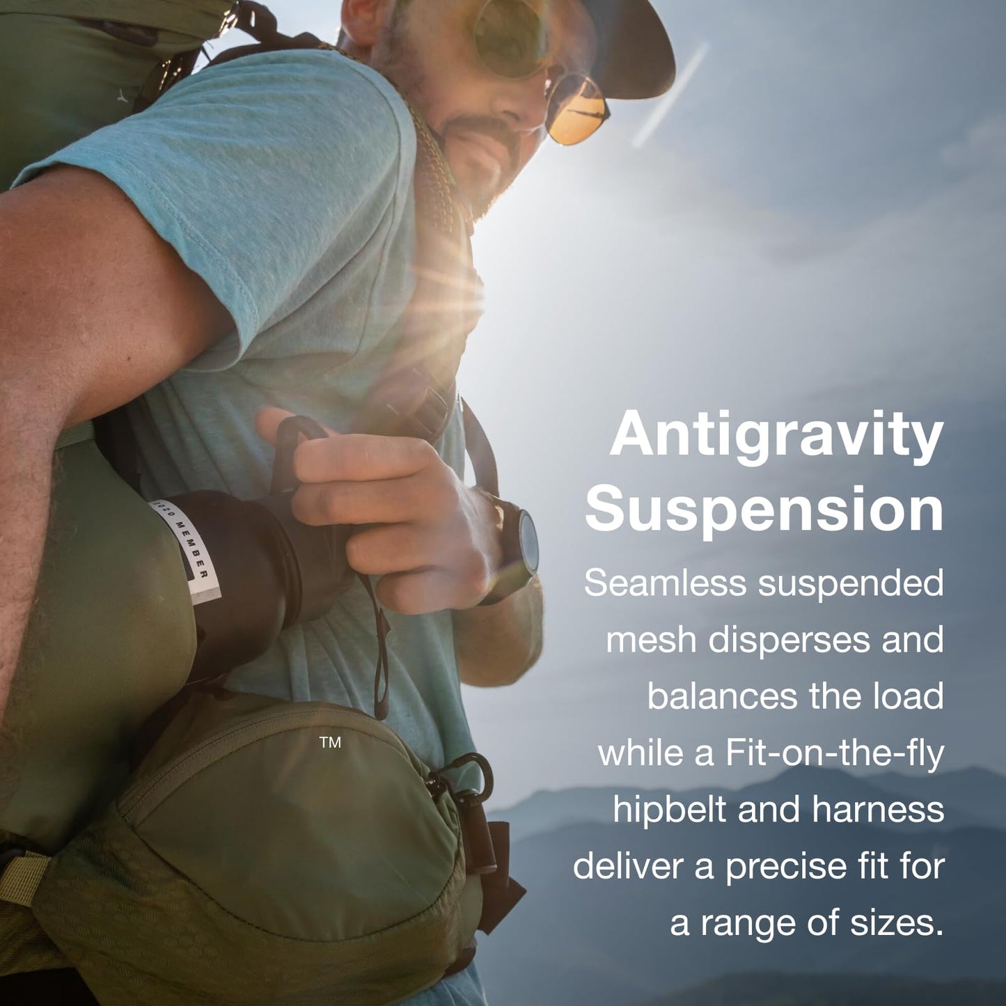 Osprey Atmos AG 50L Men's Backpacking Backpack, Mythical Green, S/M