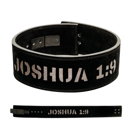 Christian Lever Weight Lifting Belt- 10mm Thick Leather Weightlifting Belt for Men & Women- Faith Lever Weight Belt for Men- Powerlifting Lever Gym Belt for Squat Deadlift Workout