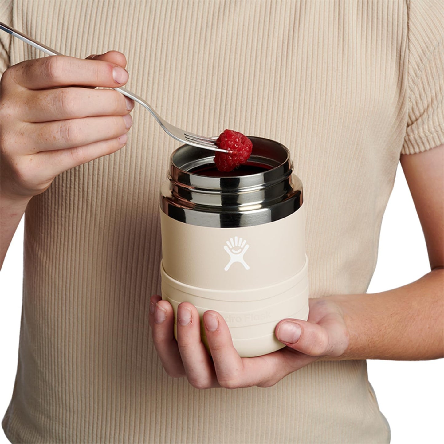 Hydro Flask Insulated Food Container - Snack Container for Kids and Lunch Box - 12 Oz Food Jar in Coconut Cream