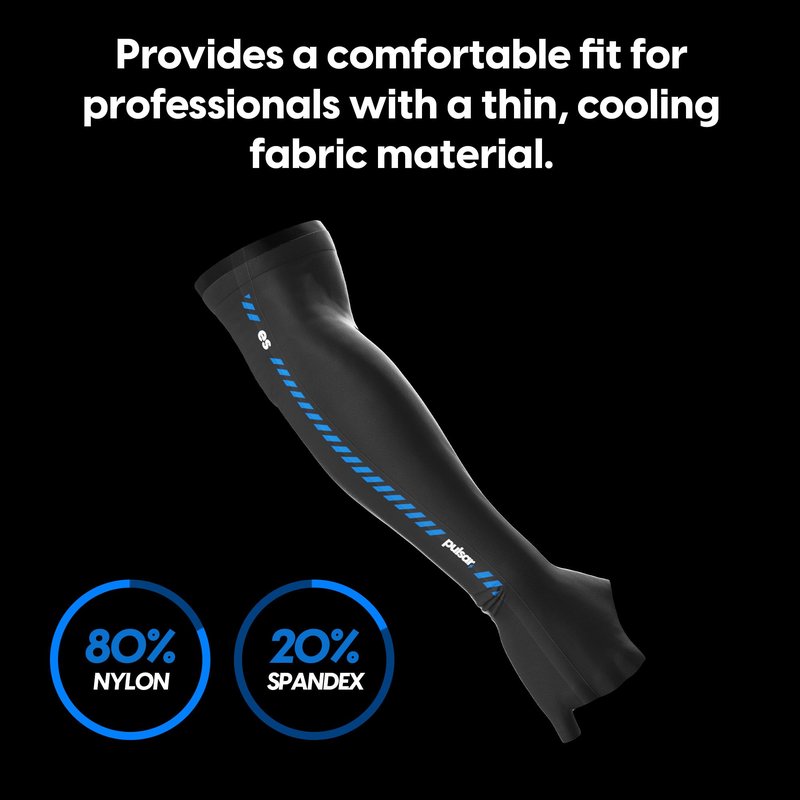 PULSAR eS Gaming Arm Sleeve for Esports Gaming Compression Sleeve, Finger Long Large Black