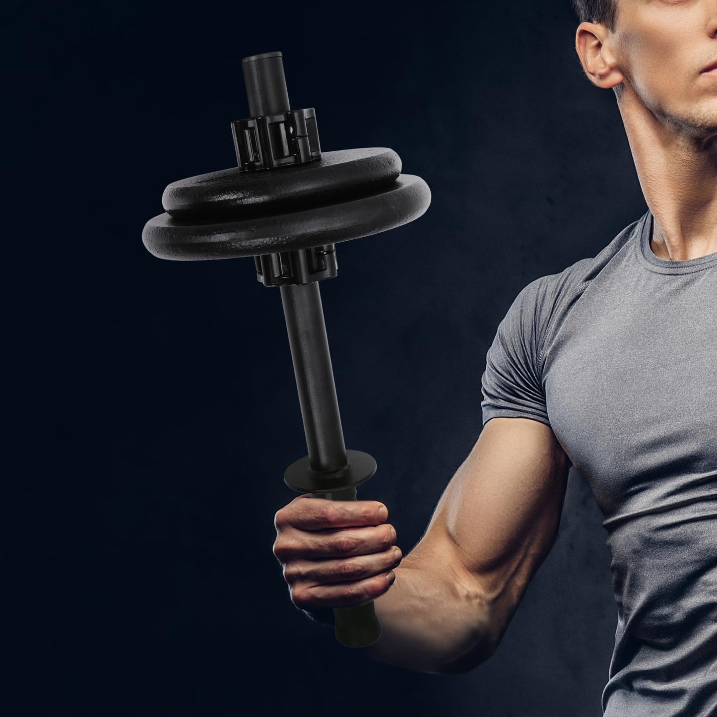 Forearm Strength Trainer Strengthener for 1in Standard Weight Plates, Forearm Exerciser & Wrist Exerciser Strengthener, Wrist Curl Bar