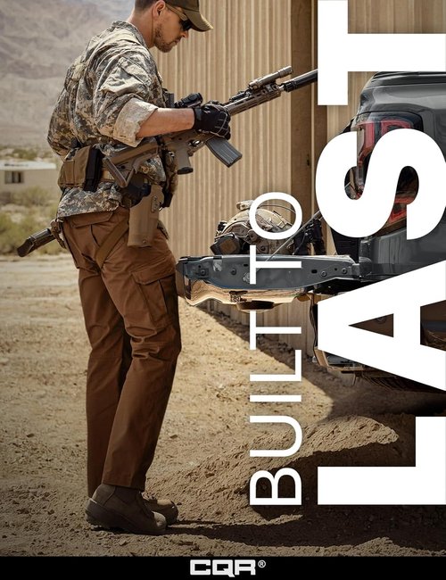 CQR Men's Tactical Pants - Lightweight Water Resistant Ripstop Cargo Pants for Outdoor Work & Hiking