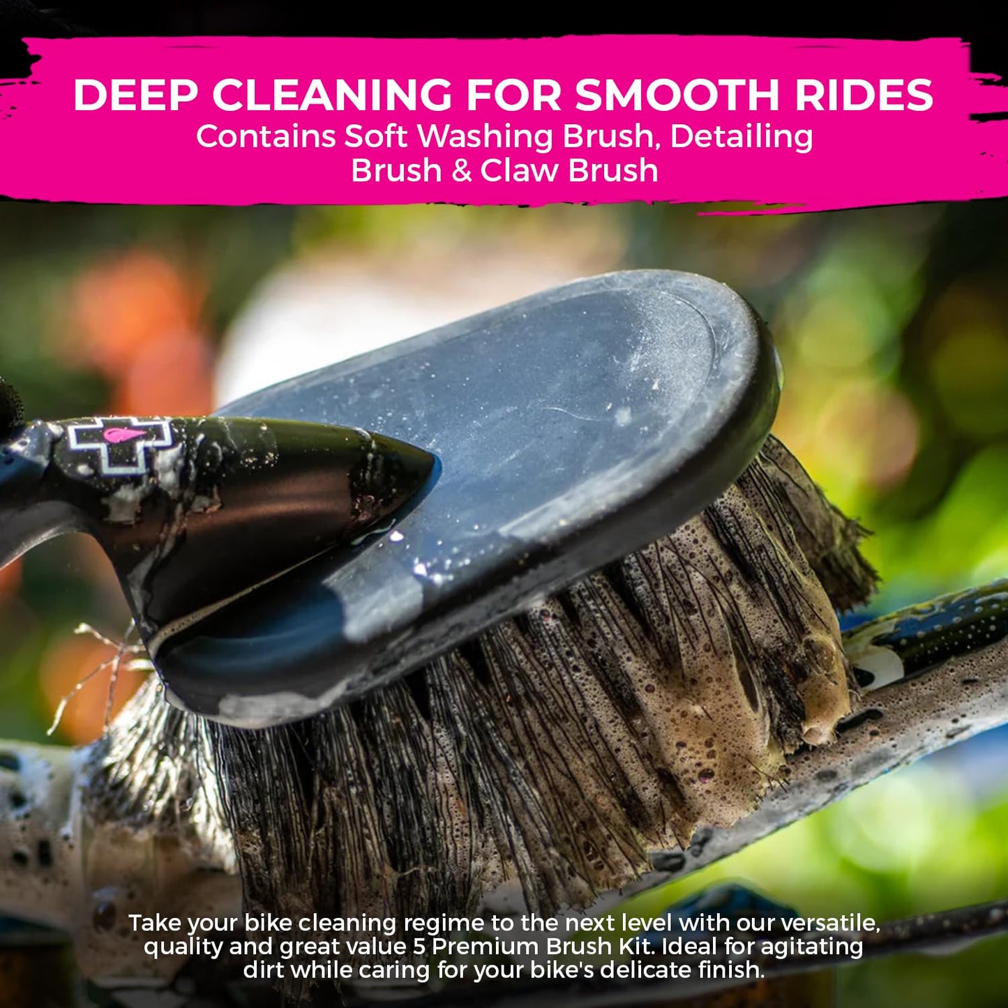 Muc-Off Motorcycle Chain Cleaner 400ml + Motorcycle All-Weather Chain Lube 400ml Bundle | Water-Soluble Cleaner & Premium Synthetic Lube with Ceramic Additives | Long Distance All-Weather Protection
