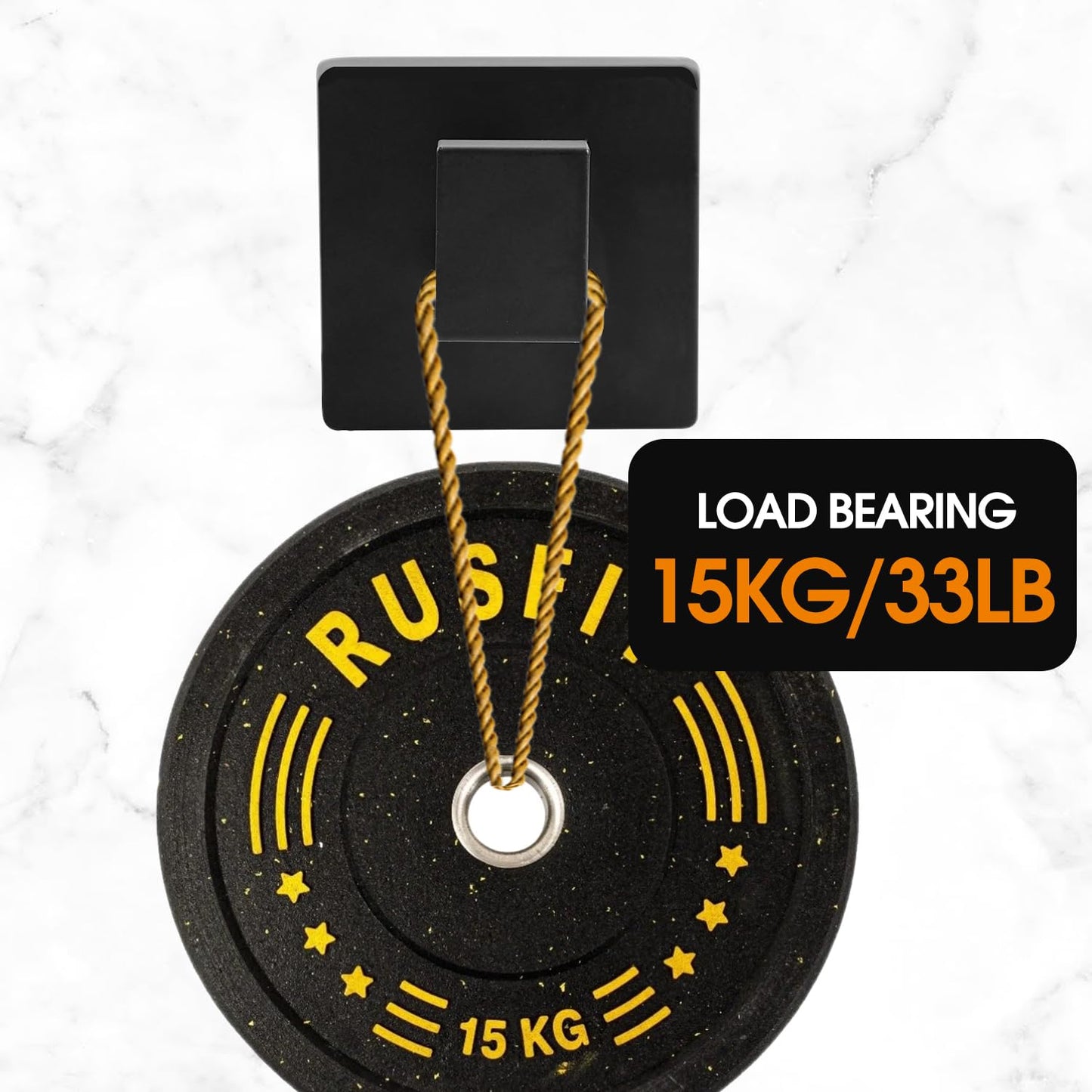 4 Pack Matte Black Towel Hooks - Heavy Duty Stainless Steel Wall Hooks for Bathroom, Kitchen, Bedroom & Closet - Modern Square Design Robe & Towel Holder for Coats, Bags, Hats & More