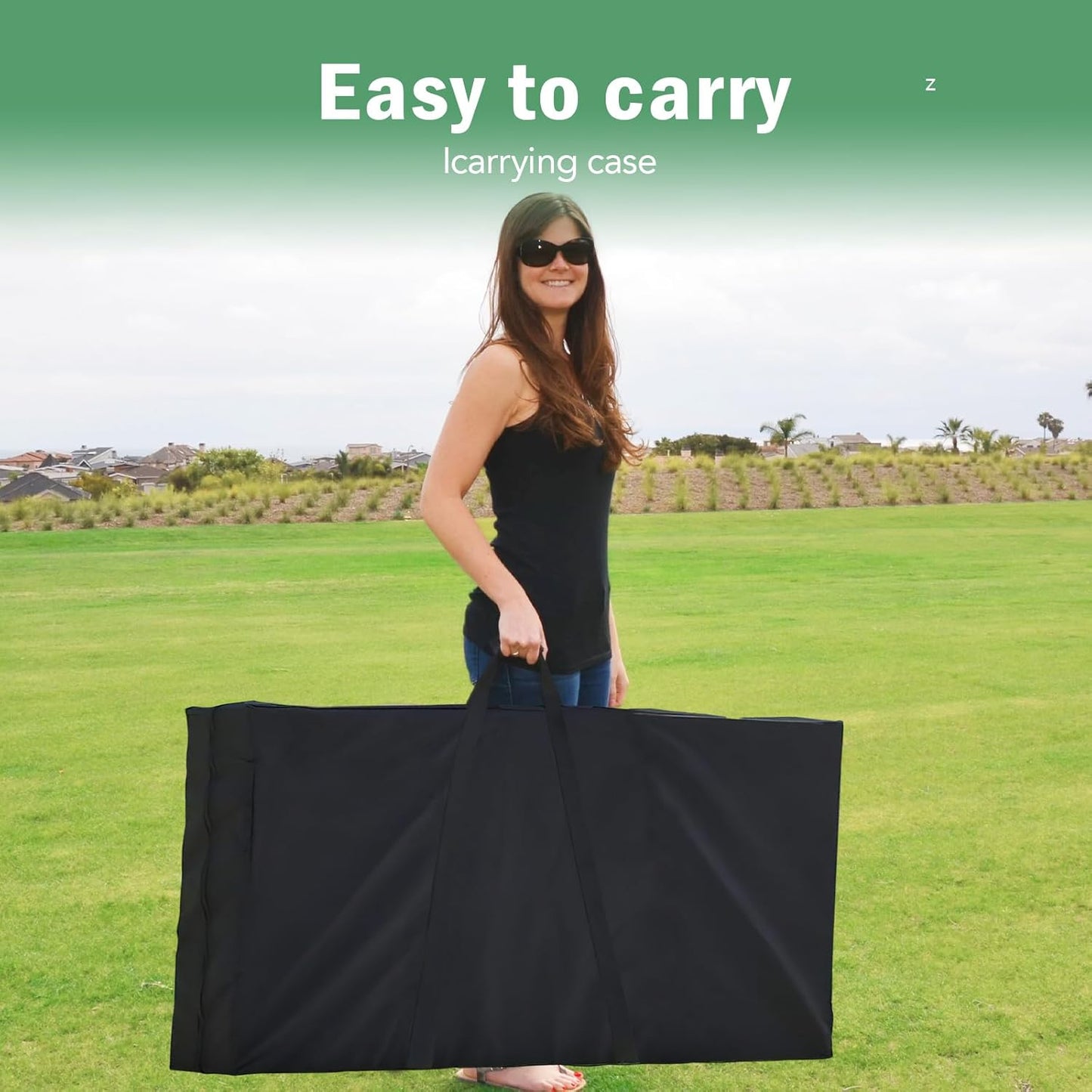 Skiennix Cornhole Board Set - Regulation 4 ft x 2 ft Game with 8 Toss Bags & Carrying Case