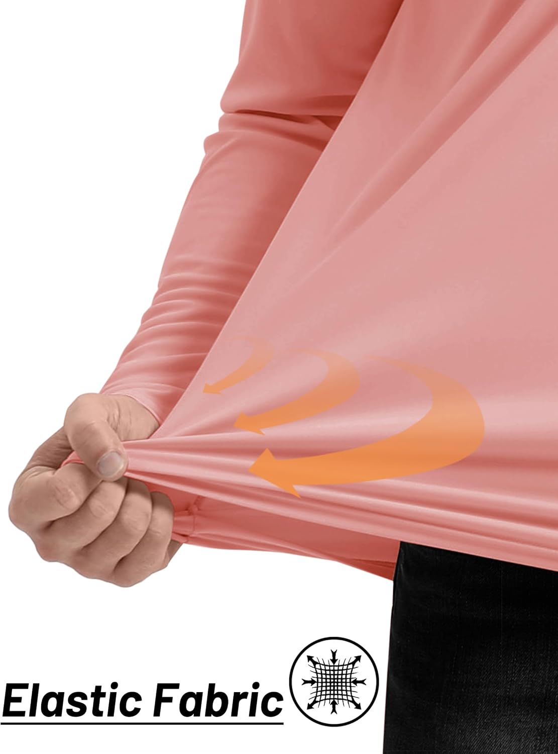 TACVASEN Men's Athletic Long Sleeve Shirt - 1/4 Zip Sun Protection Rash Guard | UPF 50+ Outdoor Running T-Shirt